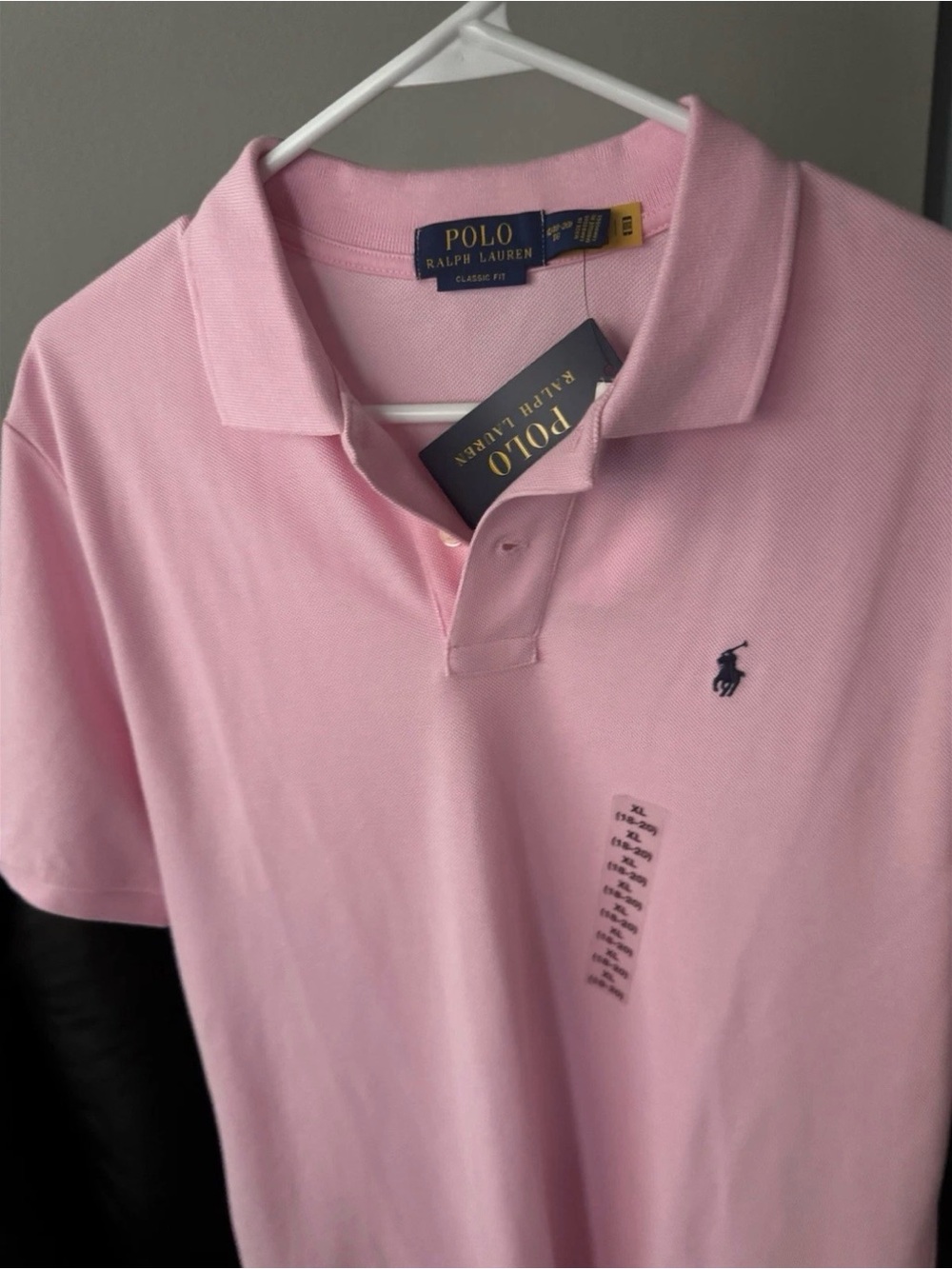 Polo by Ralph Lauren Light Pink Classic Polo with Navy Pony
